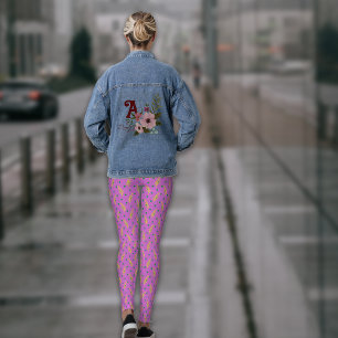 Legging Boho Dusty Botânico Amarelo-Rosa