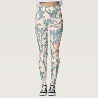 Legging Boho floral, estilo de boho asiático