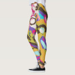 Legging Boho Floral I Rosa<br><div class="desc">Boho Floral I rosa por Karen Fields</div>