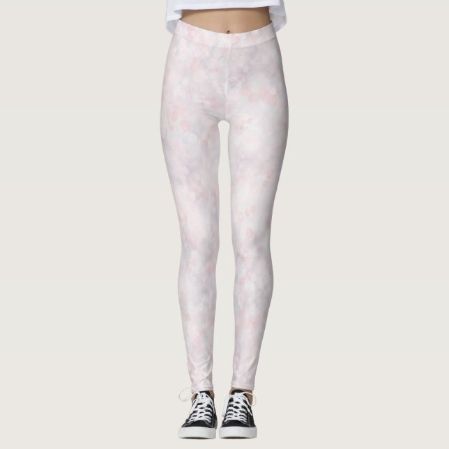 Legging Bokeh Rosa Pastel Fofo (Frente)