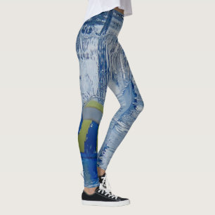 Legging Bola de mão caindo na água Fotografia