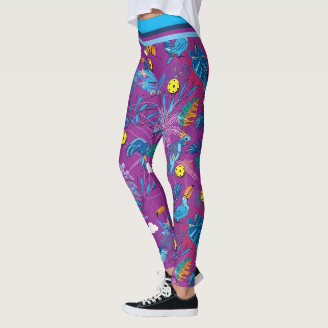 Legging Bola Tropical, magenta (Esquerda)