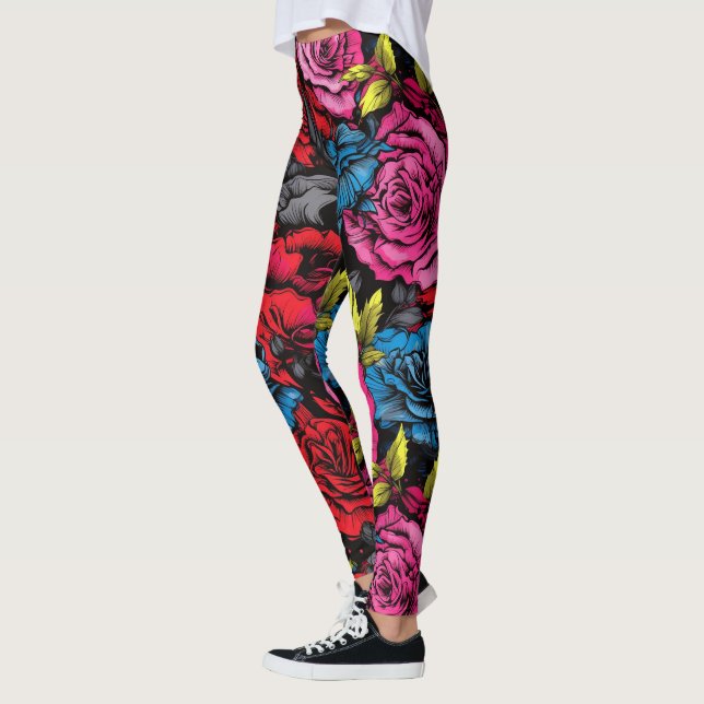 Legging Bold Punk Blooms Floral  (Esquerda)