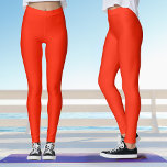 Legging Bold Scarlet Red Yoga<br><div class="desc">Essas leggings ousadas de ioga vermelho escarlate podem ser misturadas e comparadas com os topos do tanque do arco-íris nesta coleção.</div>