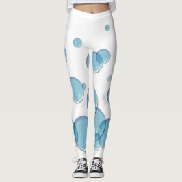 Legging Bolhas de sabão azuis