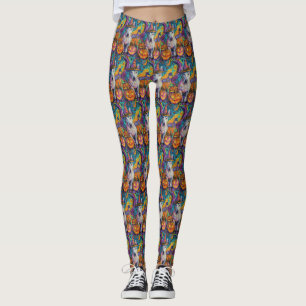 Legging Bolinha-De-Vaca-Vaca-Vaca-De-Halloween E Pumpkin