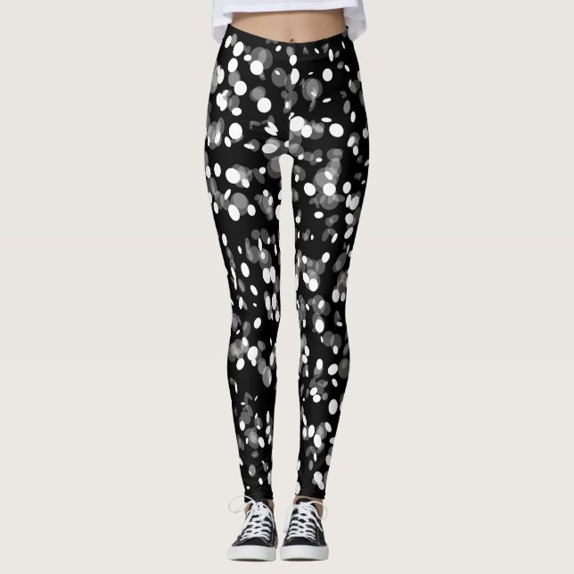 Legging bolinhas brancas (Frente)