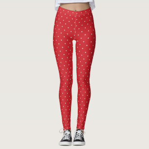 Legging Bolinhas brancas-vermelhas-PISCAS