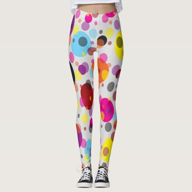 Legging Bolinhas coloridas (Frente)
