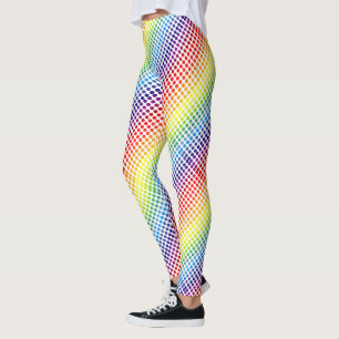 Legging Bolinhas coloridas do arco-íris em branco ou em s