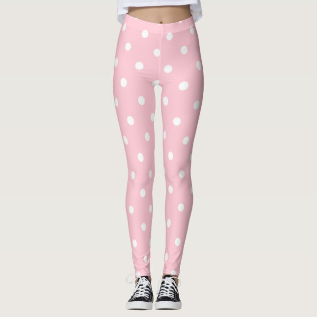 Legging Bolinhas cor-de-rosa de Bubblegum (Frente)