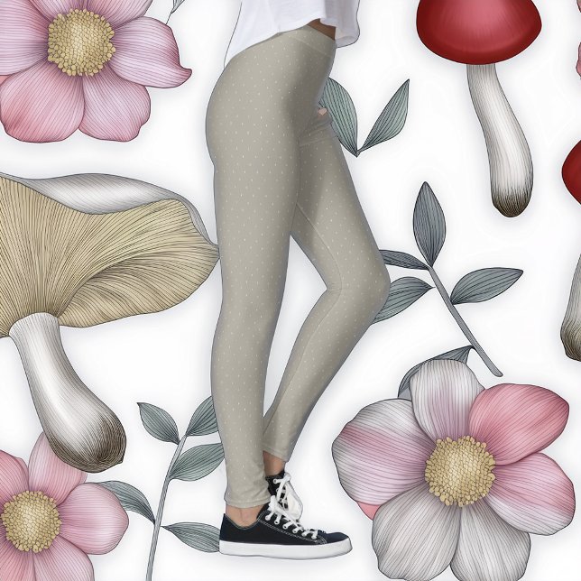 Legging Bolinhas Desenhadas Mão Pernas de Neve (Criador carregado)