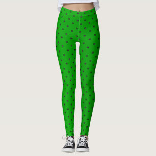 Legging Bolinhas do verde limão e do preto