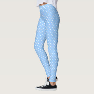Legging Bolinhas em azuis bebés