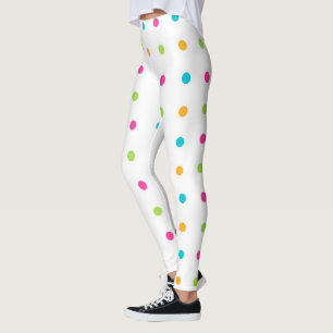 Legging Bolinhas Multi-Coloridas