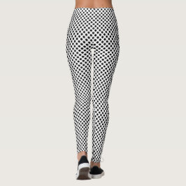 Legging Bolinhas Preta e Branca