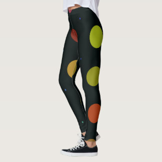 Legging Bolinhas retrorreflectora multineutra e preta do r
