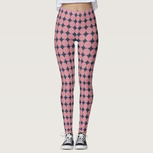 Legging Bolinhas rosa Na moda moderna