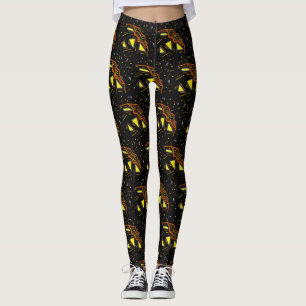 Legging Bomba Cósmica de Halloween Chumpkin Outer Space Ja