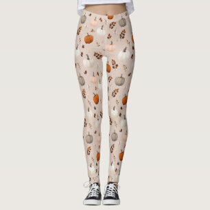 Legging Bombas de outono Russas e Folhas de outono