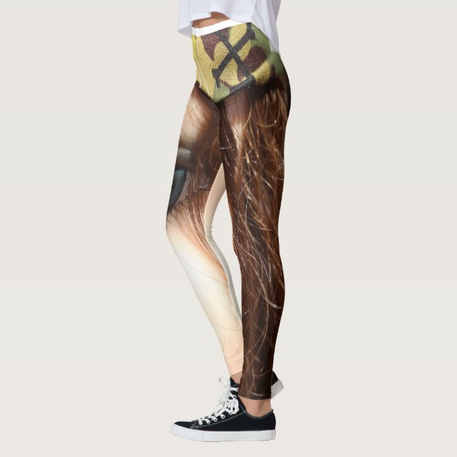 Legging Boneca Leggings-Doll Face Simples Moda (Esquerda)