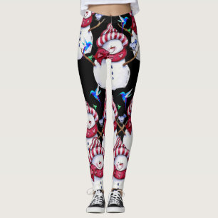 Legging boneco de neve