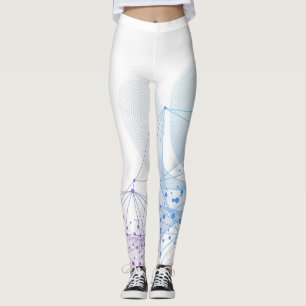 Legging Bonita Abstrato Geométrica Na moda