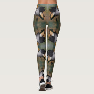 Legging Bonita Cinza Crowned Crane - Pintura Migra