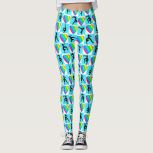 LEGGING BONITA GINÁSTICA AZUL, GINÁSTICA
