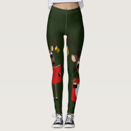 Legging Bonita Reindeer de Natal