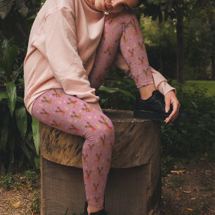 Legging Bonita Reindet Rosa De Natal Calça De Panjama