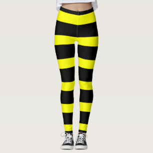 Legging Bonito Abelhão Esclita Figuras Amarelo e Preto