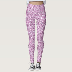 Legging Bonito aparência de brilho roxo