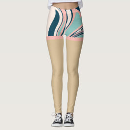 Legging Bonito cores shorts falsos l Marble agate l Blue