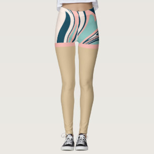 Legging Bonito cores shorts falsos l Marble agate l Blue