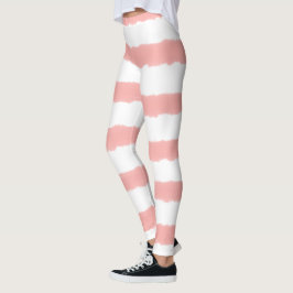Legging Bonito faixas rosa brancas