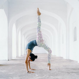 Legging Bonito Padrão de Borboleta de Pastel Bonito no Ver