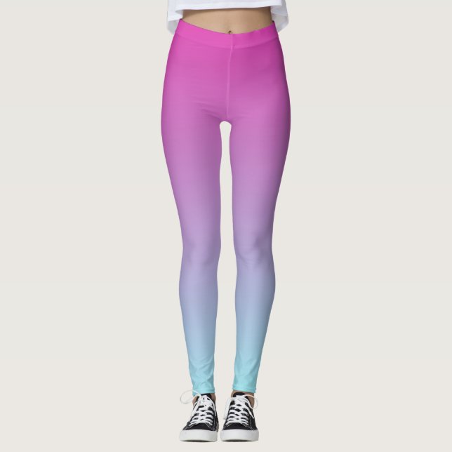 Legging Bonito Roxo e Mouro Azul (Frente)