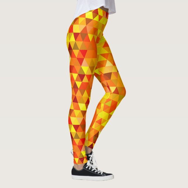 Legging Bonito Triângulo padrão I + suas ideias (Direita)