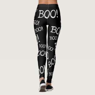 Legging Boo! Bumbum Dia de as Bruxas engraçado Ghost Boo