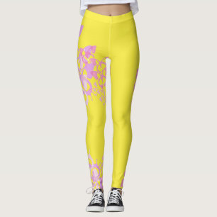 Legging Borboleta: Coxas amarelas