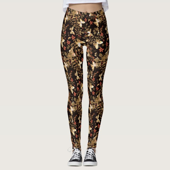 Legging borboleta Dourada (Frente)
