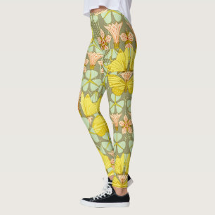 Legging Borboleta Floral Botânica Colorida
