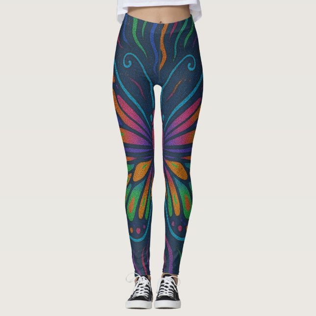 Legging Borboleta Psicodélica Vibes (Frente)