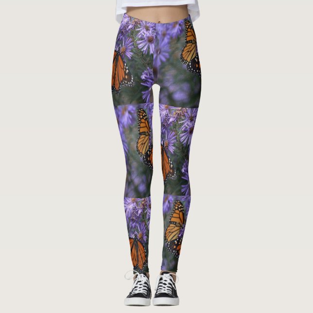 Legging Borboleta Sobre Aster (Frente)
