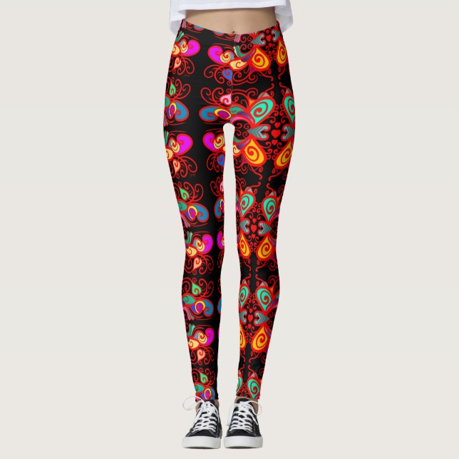 Legging Borboletas abstrato (Frente)