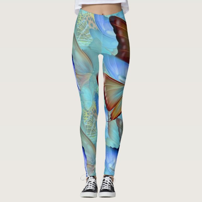 Legging Borboletas abstrato Mover (Frente)