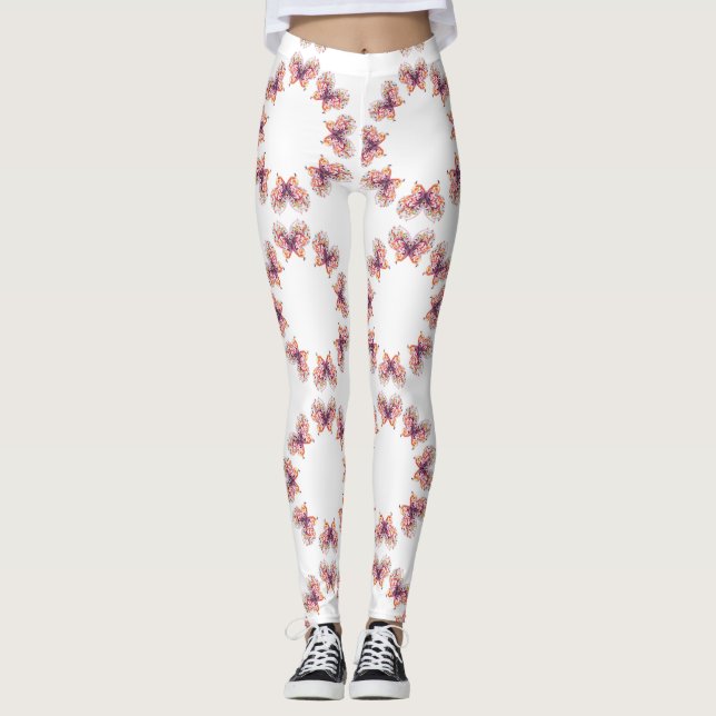Legging Borboletas de Estilos Clássicos (Frente)