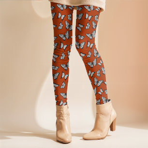 Legging Borboletas de Queda Whimsh Halloween Cottagecore