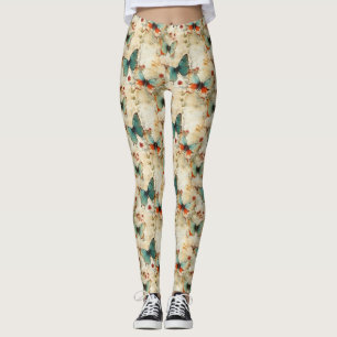 Legging Borboletas e flores coloridas (3)